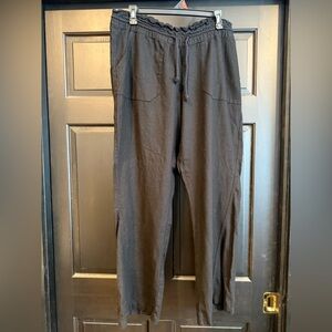 Women’s Lovesick Black Linen Blend Pants, 12-14